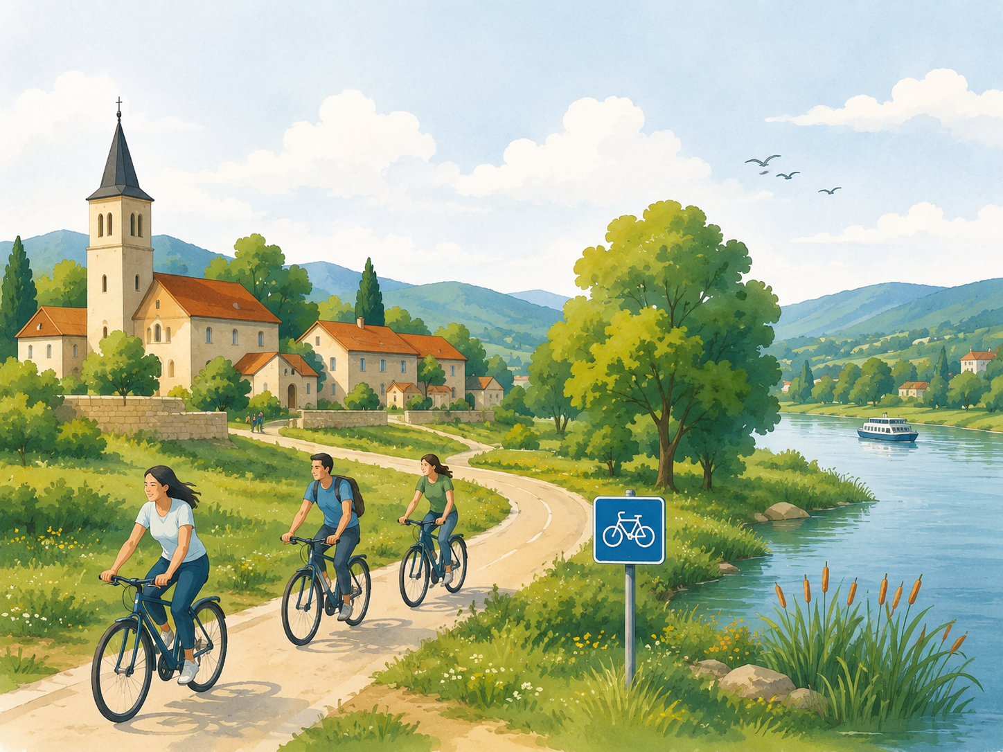 EuroVelo 6, култура и местно развитие
