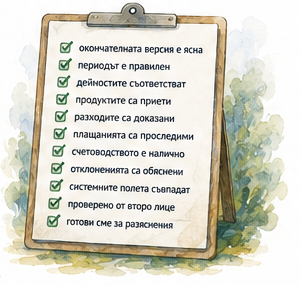 Голям финален checklist Готов за подаване