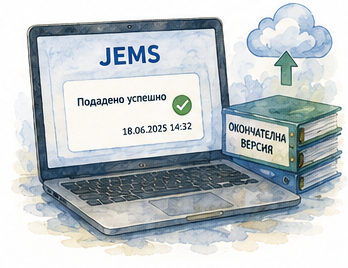Успешно подаване в JEMS и архивиране на окончателната версия